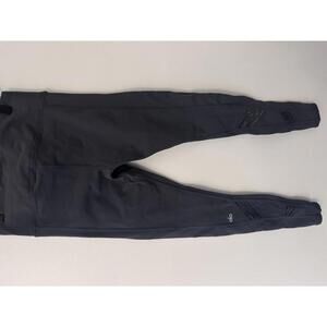 Alo Black High-Waisted Leggings with Mesh Detailing XS